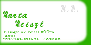 marta meiszl business card